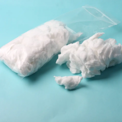 Bleached absorbent cotton