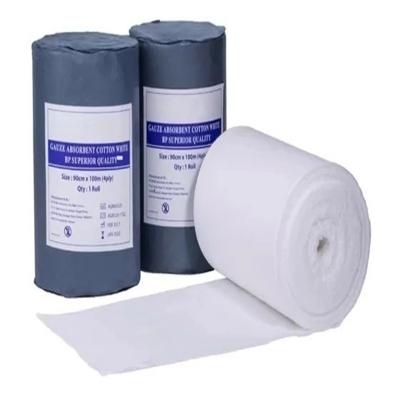 الصين Medical Sterile Gauze Roll With X Ray 21'/30'/40' Yarn 100% Cotton Medical Consumbles Hydrophile Gauze Roll الصانع
